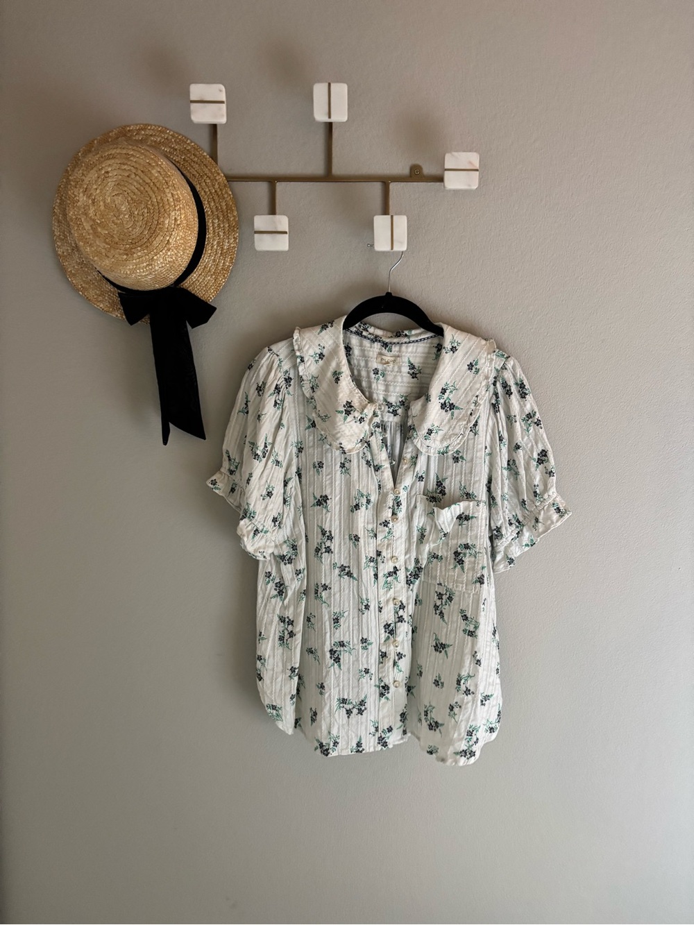 Pilcro Anthropologie Collared Blouse XL
